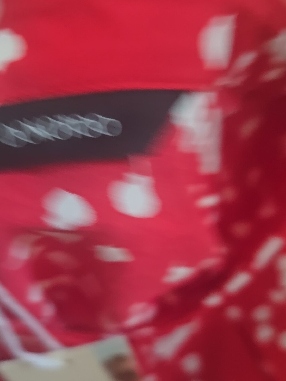 NWT Red & White Printed Button-Up Shirt (Dokotoo) - Picture 6 of 7